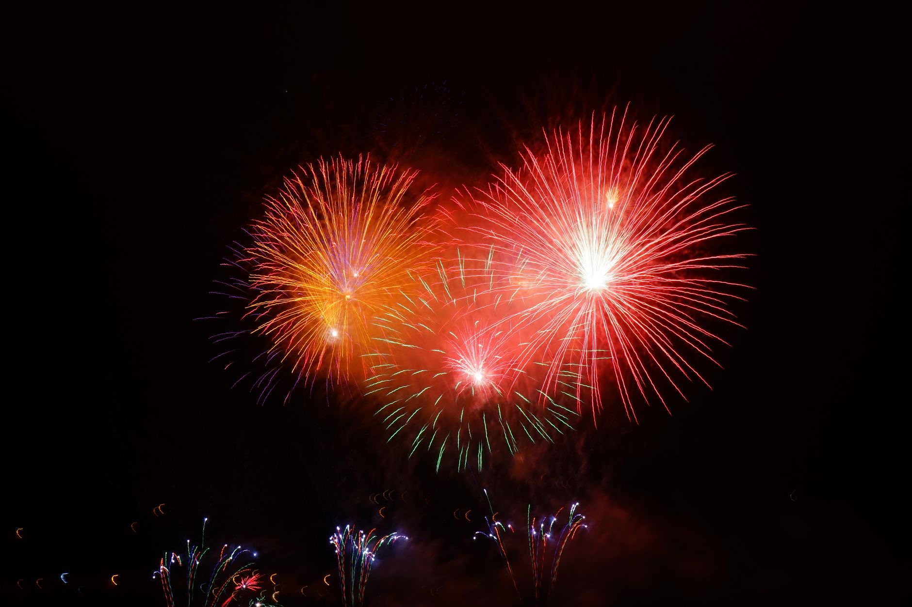 Colorful fireworks display at night celebrating the week's IT automation products