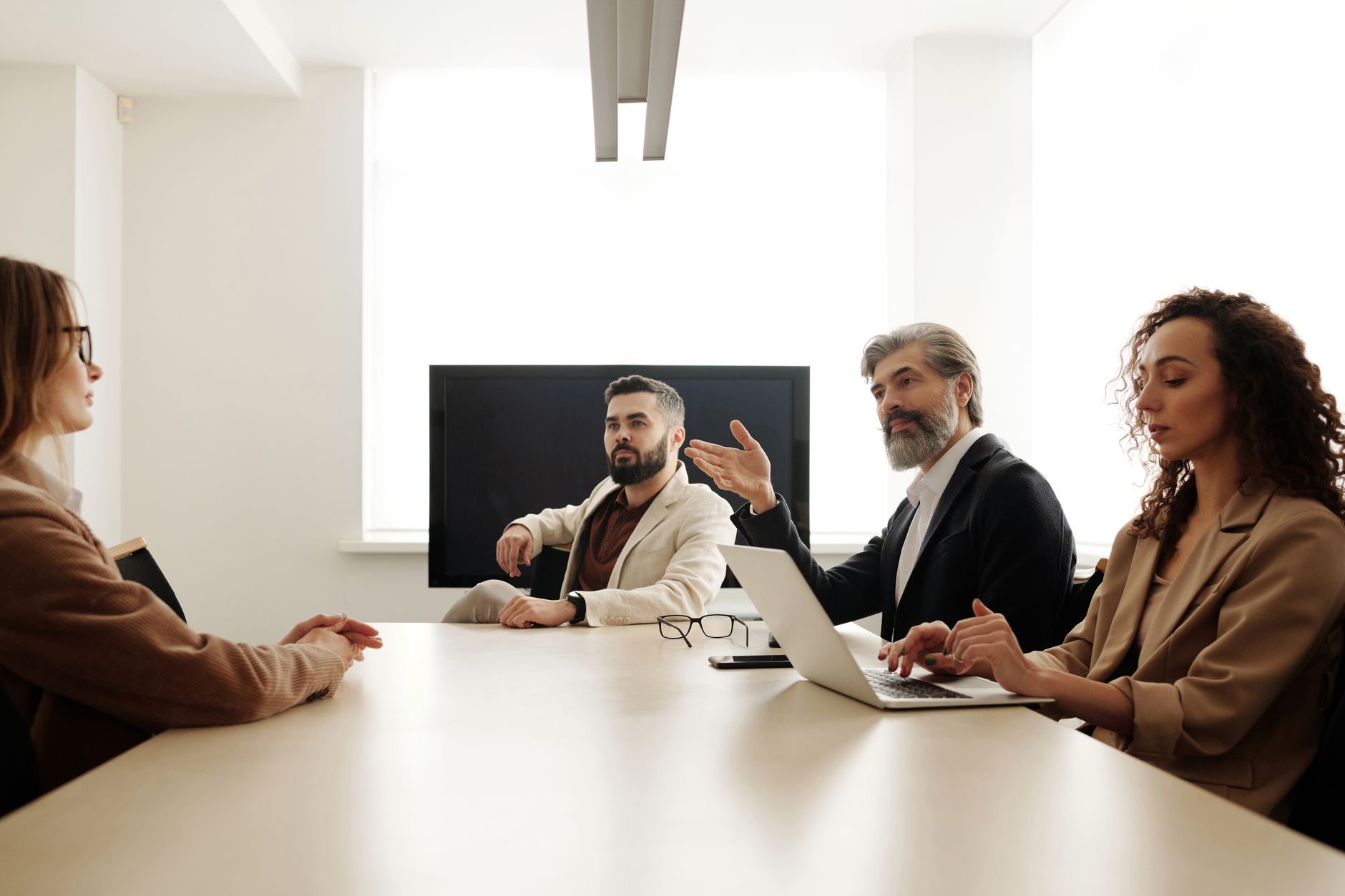 modern enterprise video conference room